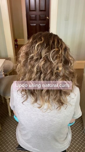 Curly Hair Updo Tutorial