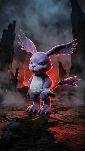 Synth Anime on Instagram: "Gazimon Evolution to Plutomon #digimon #digimontamers #digimonworld #dobermon #plutomon"