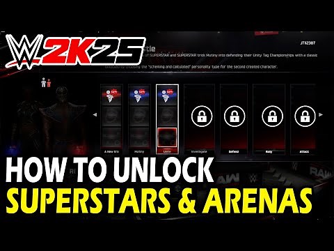 How to Unlock Superstars & Arenas in MyRise on WWE 2k25 (All Unlocks)