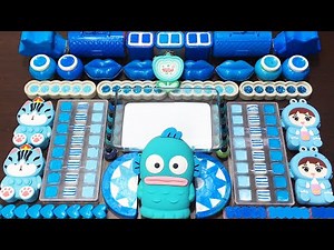 BLUE Slime🌻🌻🌻 Mixing random into GLOSSY slime🌻🌻🌻Satisfying LaLa Slime