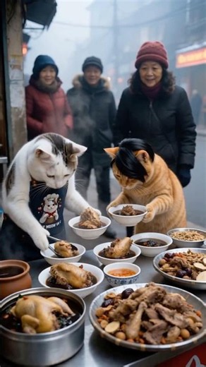 Stewed herbal chicken #vietnamesefood #chefmeow #catcooking #orangecat #meow