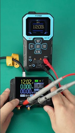 FNIRSI DMT 99 1500mAh 9.999V-999.9V How to use a smart multimeter to measure voltage？#oscilloscope