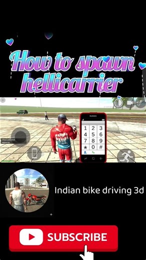 How to spawn New hellicarrier in Indian bike driving 3d😱| @ReenaGamingStudio