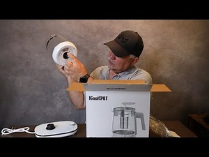 Unboxing and Review: ICOOKPOT Glass Electric Kettle with Tea Infuser and Temperature Control!