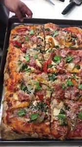 24K views · 64 reactions | Learn how to properly dress a Roman pizza with scamorza loving Chef Sebastiano Fricia. #romanpizza #mortadellahead | Mortadella Head | Facebook