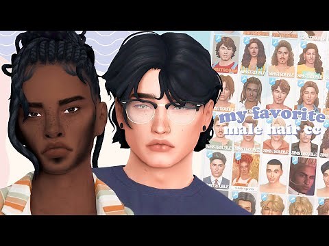 my favorite sims 4 maxis match male hair cc that you need to have + links ✨