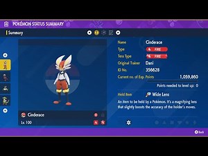 Cinderace - Solo - 7 Star Meowscarada Raid - Pokemon Scarlet/Violet