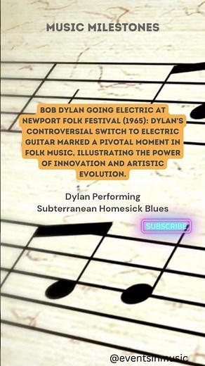 Dylan Goes Electric at the 1965 Newport Folk Festival #bobdylan #newportfolkfestival