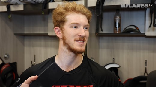 "We played a solid road game. Didn't give them a whole lot of action." Dustin Wolf sounds off on getting the two points tonight against the Flyers! | Calgary Flames