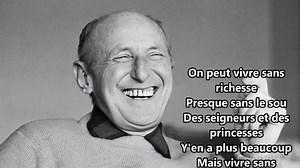 Bourvil La tendresse | Compagnons de chansons