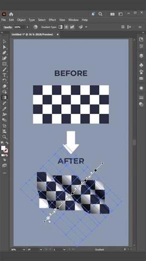 Rectangular Flag Design in Illustrator #adobeillustrator