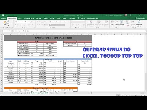 Como desproteger planilha do Excel