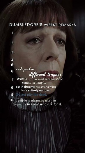 Wise words from Dumbledore #HarryPotter #AlbusDumbledore