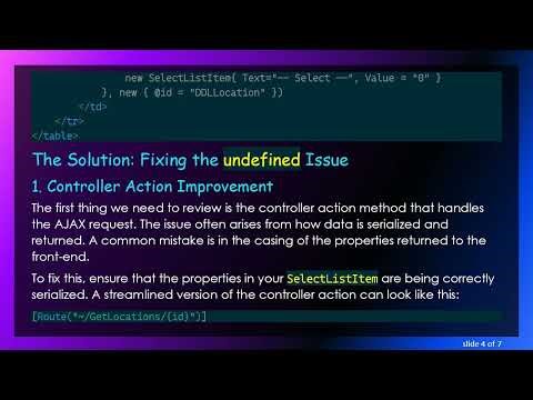Solving the undefined Issue in jQuery Ajax with ASP.NET Core