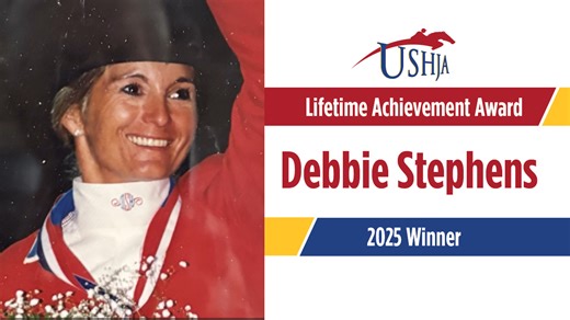 Join us in celebrating Debbie Stephens, a 2025 USHJA Lifetime Achievement Award recipient!🏆 Her decades of dedication and passion have helped shape generations of equestrians. | United States Hunter Jumper Association - USHJA