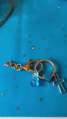 Gold Plated Key Chain See With Charms - Etsy