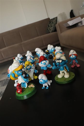 Smurfs Figurine Set – Hand Painted 3D Printed Smurf Collection 20 Piece Smurf Village - Etsy