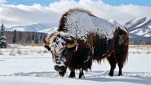 American Bison, Bison, Buffalo. Free Stock Video