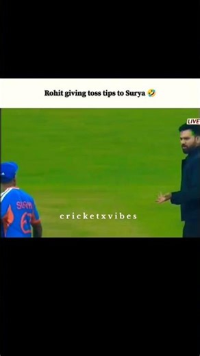 Rohit Sharma giving toss tips to Suryakumar Yadav 😂🔥 #t20worldcup2026 #suryakumaryadav #indvsusa