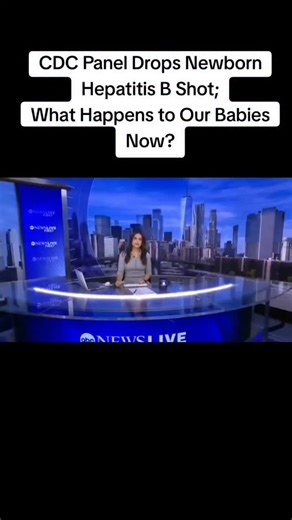 @whatscrackingamerica on Instagram: "CDC recently hand-picked by Robert F. Kennedy Jr., has voted to end the decades-long recommendation that all newborn babies receive the Hepatitis B vaccine at birth. Since 1991, this “birth dose” has been standard across the U.S., credited with slashing childhood hepatitis B infections. But now, the updated guidance recommends the vaccine only for babies whose mothers test positive for hepatitis B (or whose status is unknown), leaving all other infants’ vacci