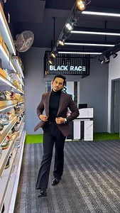 Classic Single Button Blazer with Turtleneck And Bootcut Gurkha With Glossy Party Shoes, Everything you need is available in one shop 🔥 | BLACK RACE