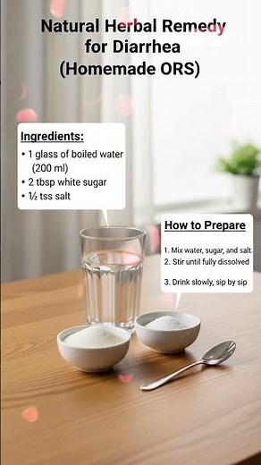 🌿 Stop Diarrhea Fast with This Simple Kitchen Remedy | Homemade ORS Tutorial