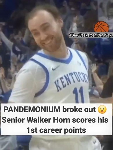 Kentucky senior scores 1st career points #GuruBasketballKieroSays #kentucky #basketball