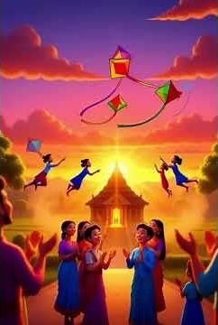 Makar Sankranti Story | Festival of Kites, Sharing & New Beginnings 🌞🪁 | Animated Short Film
