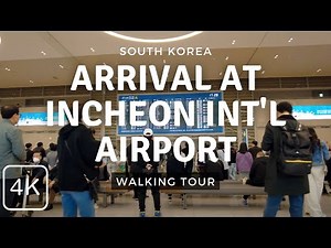 Incheon International Airport (ICN) Arrival Walking Tour, Terminal 1, South Korea