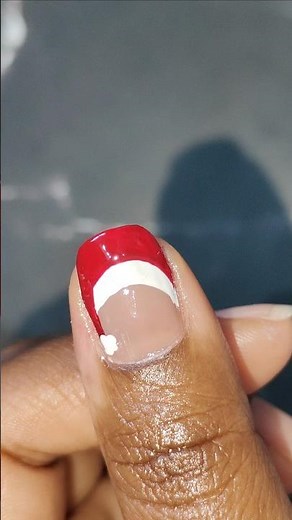 Easy christmas nail art ideas 💅 ❤️#nails #shorts #ytshorts