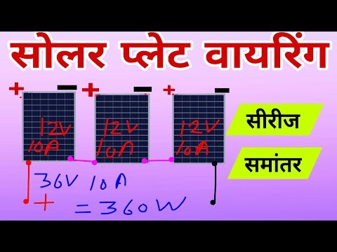 सोलर प्लेट के Connection कैसे करे | Solar Panel Inverter Battery Wiring | Home Solar System