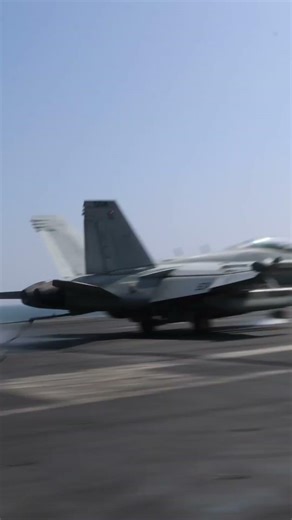 f-15 lands on uss abraham lincoln flight deck | top gun theme