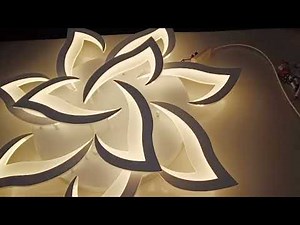 how to install Modern LED Ceiling Light Fixture