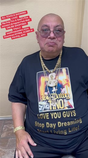 ALL TEXAS IS SHOWING LOVE! Big Dog Tino & Saad's Fine Jewelers © Ingram Park Mall. ONLINE SHOPPING! https:// saadfinejewelers.store Download AFFIRM, ACIMA or PAYPAL APP!#oscars #texas #houston #usa #sale