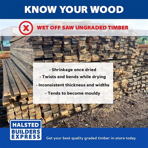 6.8K views · 69 reactions | Know your wood! Quality graded timber; -...