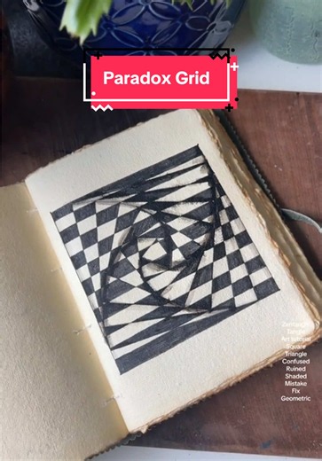 Paradox Grid I love when these videos come back around. It is such a good refresher to things I’ve previously learned. It’s good to reinforce those lessons. #stilllearning #paradox #zentangle #drawingtutorial #grid