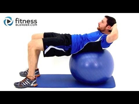 Challenging Exercise Ball Ab Workout - Physioball Workout for the Core