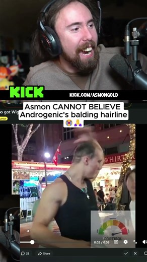 Asmon CANNOT BELIEVE Androgenic's balding hairline