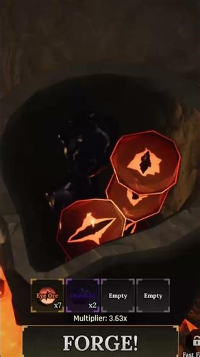 BEST ARMOR SET RECIPE IN THE FORGE HELMET LEG #robloxshorts #roblox #theforge #theforgeroblox