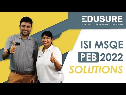 ISI MSQE PEB 2022 PYQs Solution | Previous Year Paper Solved | Step by Step Detailed Explanation