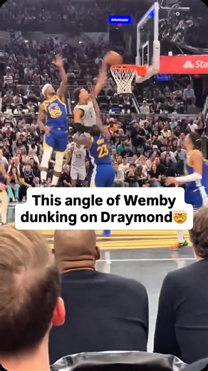 40K views · 4K reactions | This angle of Wemby dunking on Draymond is NEXT : wemby210/X | Stadium Live Studios | Facebook