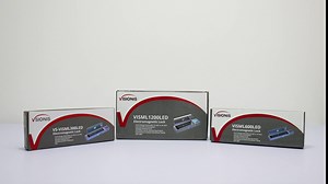 Visionis VS-VISML1200LED-WH Indoor 1200lbs White Electromagnetic Lock with LED Sensor for Door Access Control