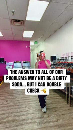I mean… if it works… IT WORKS! ❤️‍🩹 dirty sodas are the cure for everything! #dirtysoda #smallbusiness #iykyk