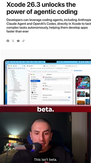 Apple Put Claude and Codex INSIDE Xcode