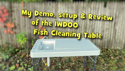 Watch My Setup & Review of the IWDOO Fish Cleaning Table with Sink on Amazon Live