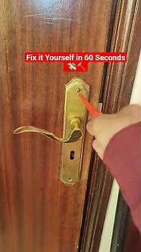 How to Fix a Loose Door Handle (Easy DIY) #usa #diy #lifehacks