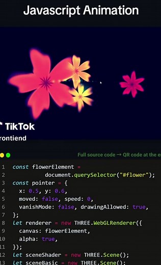 Generate Flowers with JavaScript Animation