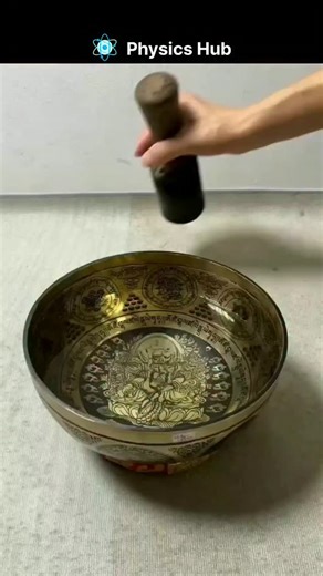 Physics Hub on Instagram: "This is a Tibetan Singing Bowl experiment, where rubbing the rim creates vibrations that produce standing waves. The sound energy transfers to the water, forming ripples and droplets — a stunning display of resonance and wave motion in action! 🌊🔊 . . . #PhysicsHub #SoundWaves #Resonance #StandingWaves #Vibrations #WaveExperiment #ScienceIsBeautiful #PhysicsInAction #TibetanBowl #SoundEnergy #FluidDynamics #STEM #ScienceFacts #Physicsshorts"