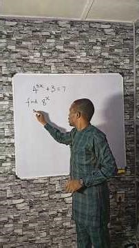 Solve This Exponential Equation Fast Find the Value of 8^x #MathTricks #AlgebraHelp