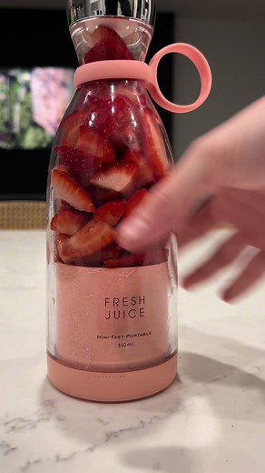 What should we blend next? #freshjuice #smoothie #milkshake #portableblender #miniblender #blenderbottle #foryoupage